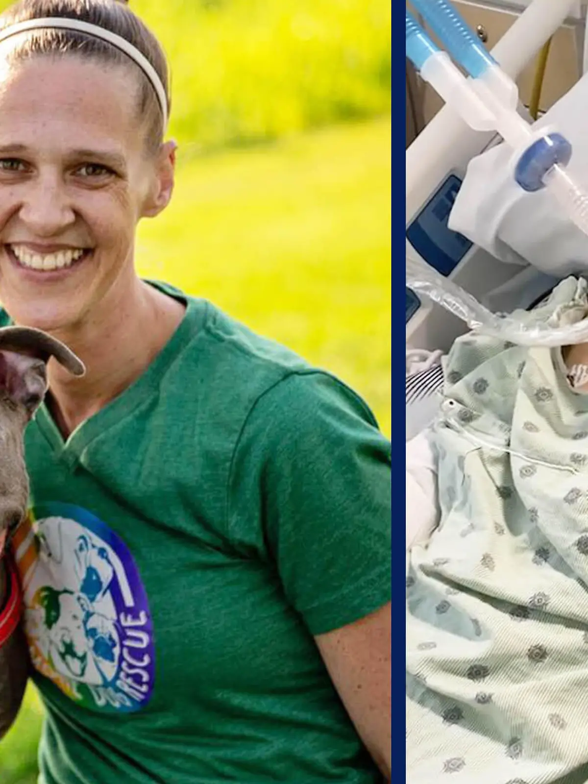Erin Stevenson und ihre Hündin Skyy
