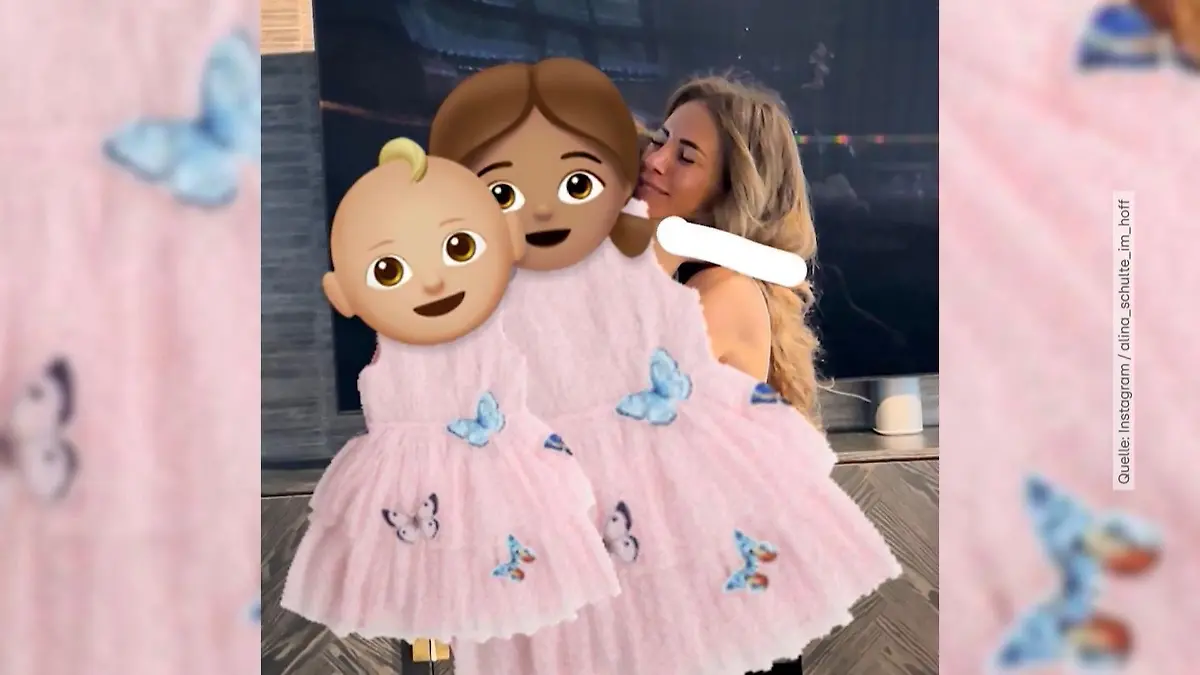 Alina Schulte im Hoff mit ihren beiden Töchtern