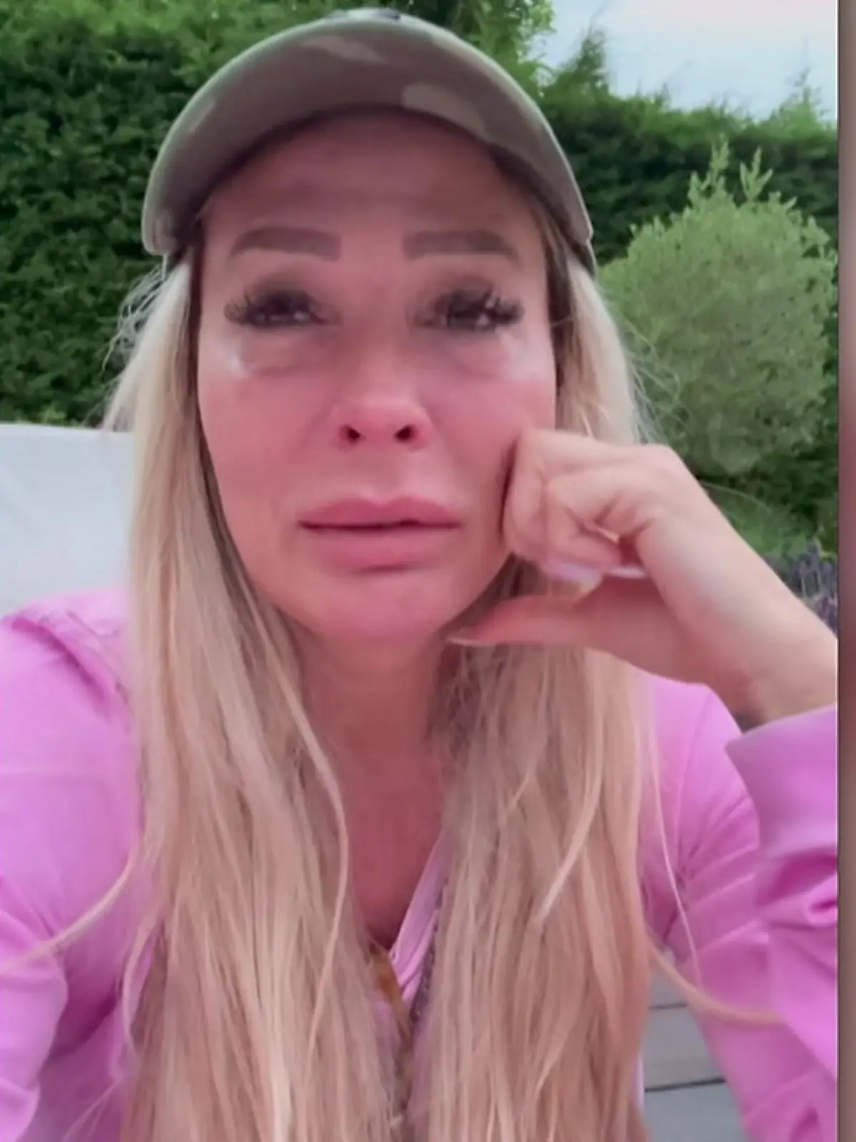 Cora Schumacher unter Tränen