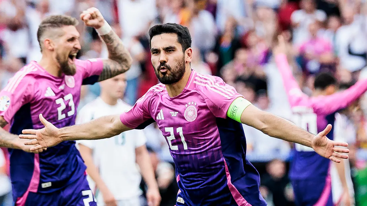 UEFA EURO 2024: Deutschland - Ungarn 19.06.2024 Ilkay Gündogan Deutschland, 21 jubelt nach seinem Tor. UEFA EURO 2024: Deutschland - Ungarn Stuttgart Arena, Stuttgart am 19.06.2024 *** UEFA EURO 2024 Germany Hungary 19 06 2024 Ilkay Gündogan Germany, 21 celebrates after his goal UEFA EURO 2024 Germany Hungary Stuttgart Arena, Stuttgart on 19 06 2024 Copyright: xBEAUTIFULxSPORTS/Wunderlx