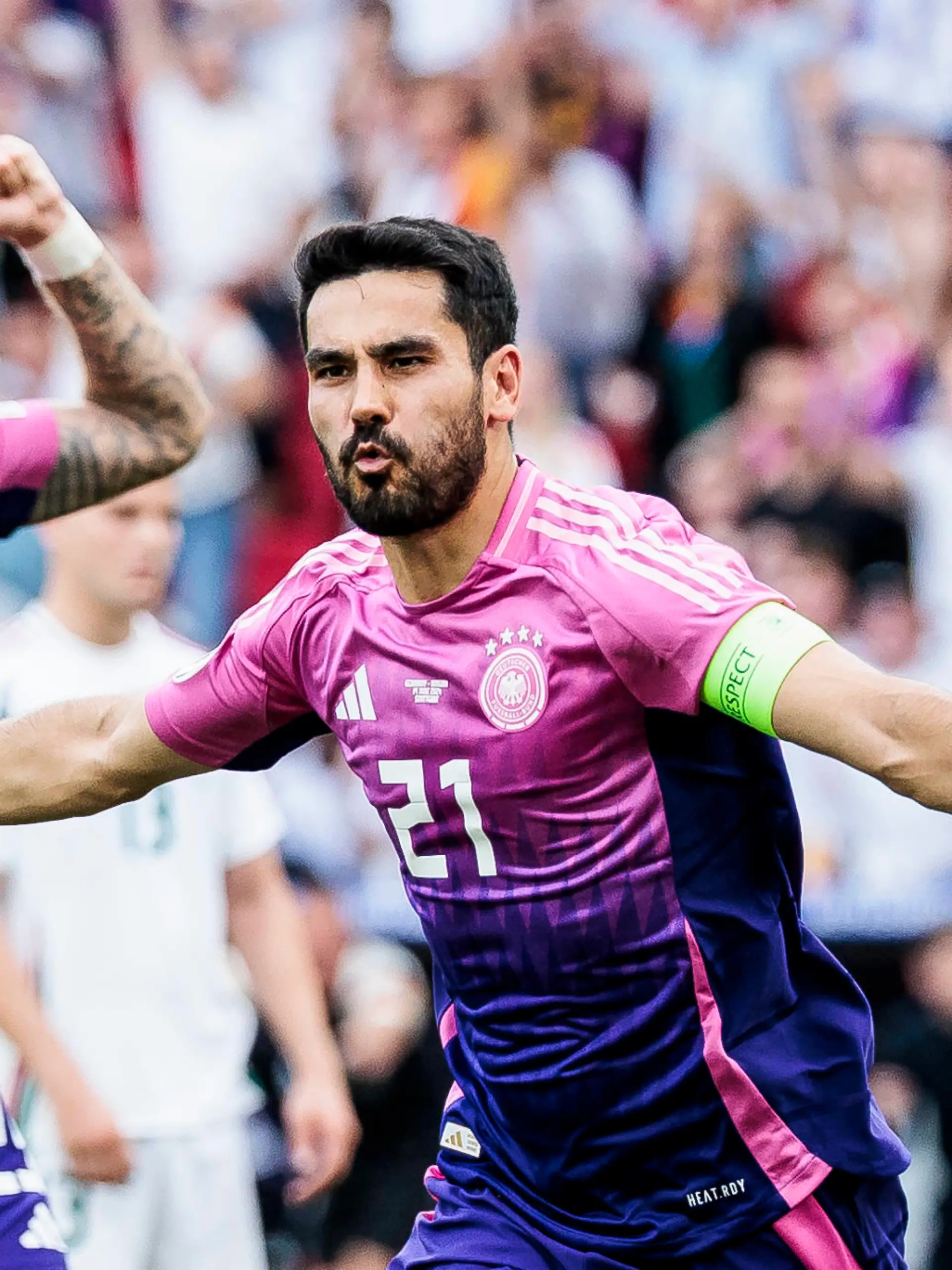 UEFA EURO 2024: Deutschland - Ungarn 19.06.2024 Ilkay Gündogan Deutschland, 21 jubelt nach seinem Tor. UEFA EURO 2024: Deutschland - Ungarn Stuttgart Arena, Stuttgart am 19.06.2024 *** UEFA EURO 2024 Germany Hungary 19 06 2024 Ilkay Gündogan Germany, 21 celebrates after his goal UEFA EURO 2024 Germany Hungary Stuttgart Arena, Stuttgart on 19 06 2024 Copyright: xBEAUTIFULxSPORTS/Wunderlx
