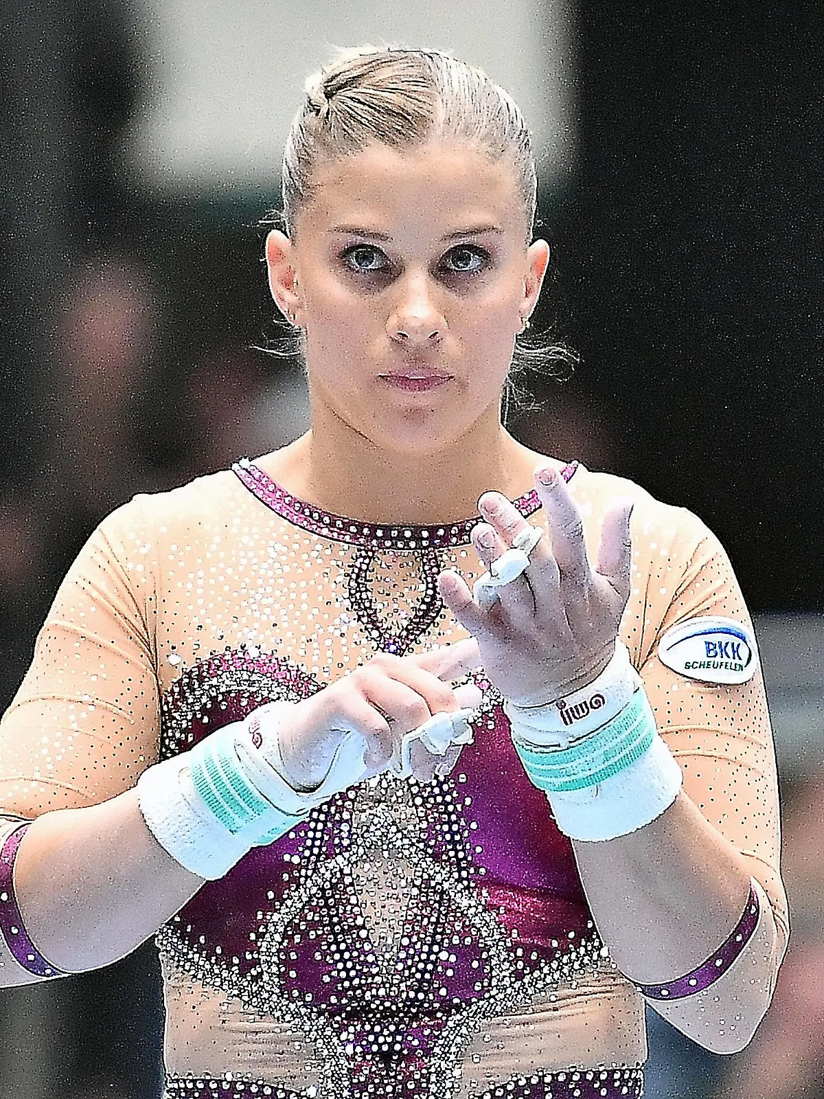 08.06.2024, xhbx, Turnen Deutsche Meisterschaften 2024, Gerätturnen Frauen Mehrkampf emspor, v.l. Elisabeth Seitz MTV Stuttgart Stufenbarren DFL/DFB REGULATIONS PROHIBIT ANY USE OF PHOTOGRAPHS as IMAGE SEQUENCES and/or QUASI-VIDEO Frankfurt am Main *** 08 06 2024, xhbx, Gymnastics German Championships 2024, apparatus gymnastics women all-around emspor, v l Elisabeth Seitz MTV Stuttgart uneven bars DFL DFB REGULATIONS PROHIBIT ANY USE OF PHOTOGRAPHS as IMAGE SEQUENCES and or QUASI VIDEO Frankfurt am Main