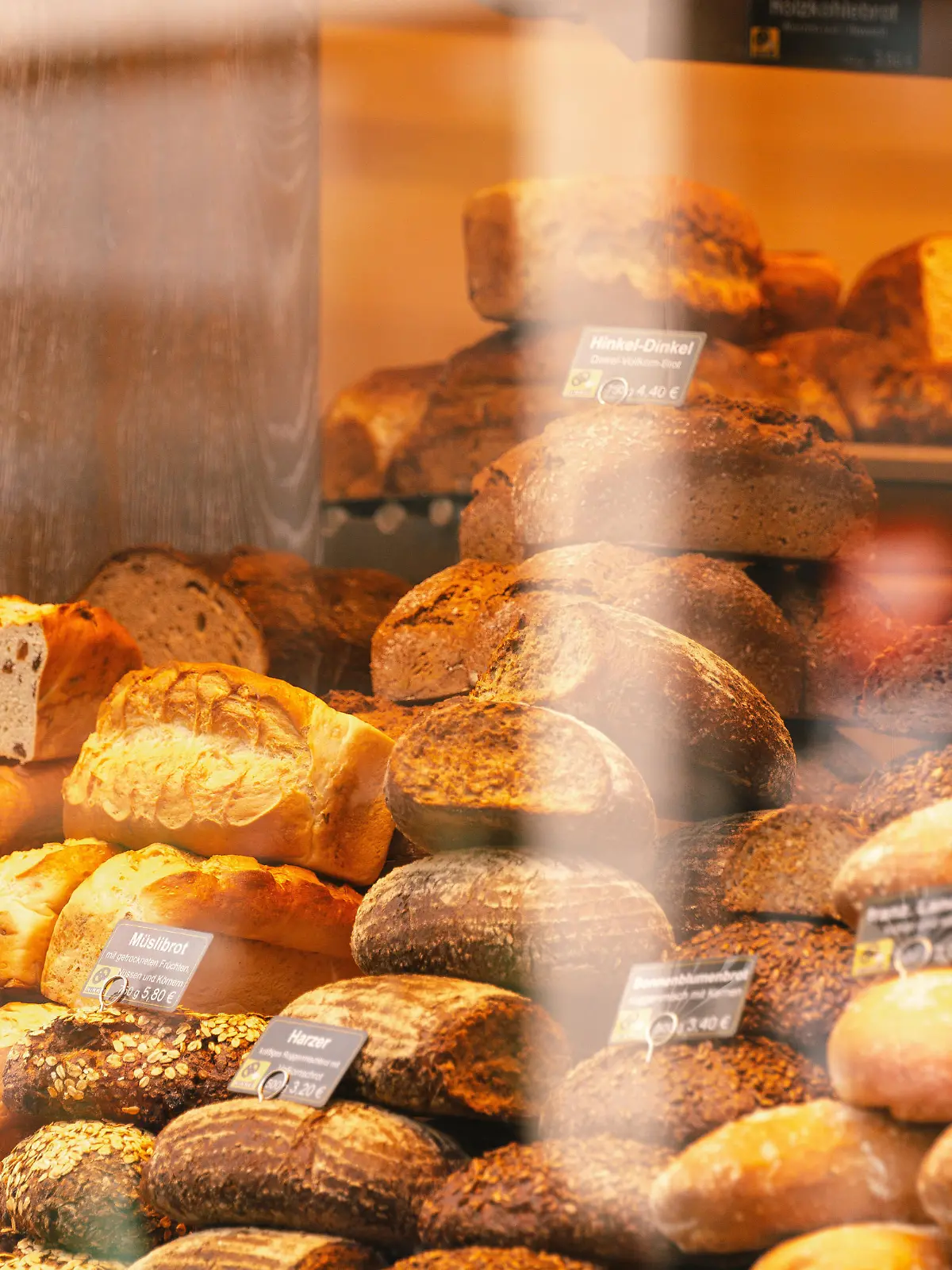 breads are seen in front of Baeckerei Hinkel, a bakery in Duesseldorf, Germany on April 14, 2022 as inflation rate hits at 7,3 % in March 2022 (Photo by Ying Tang/NurPhoto)