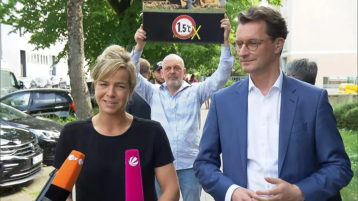 CDU und Grüne in NRW besprechen sich Koalition