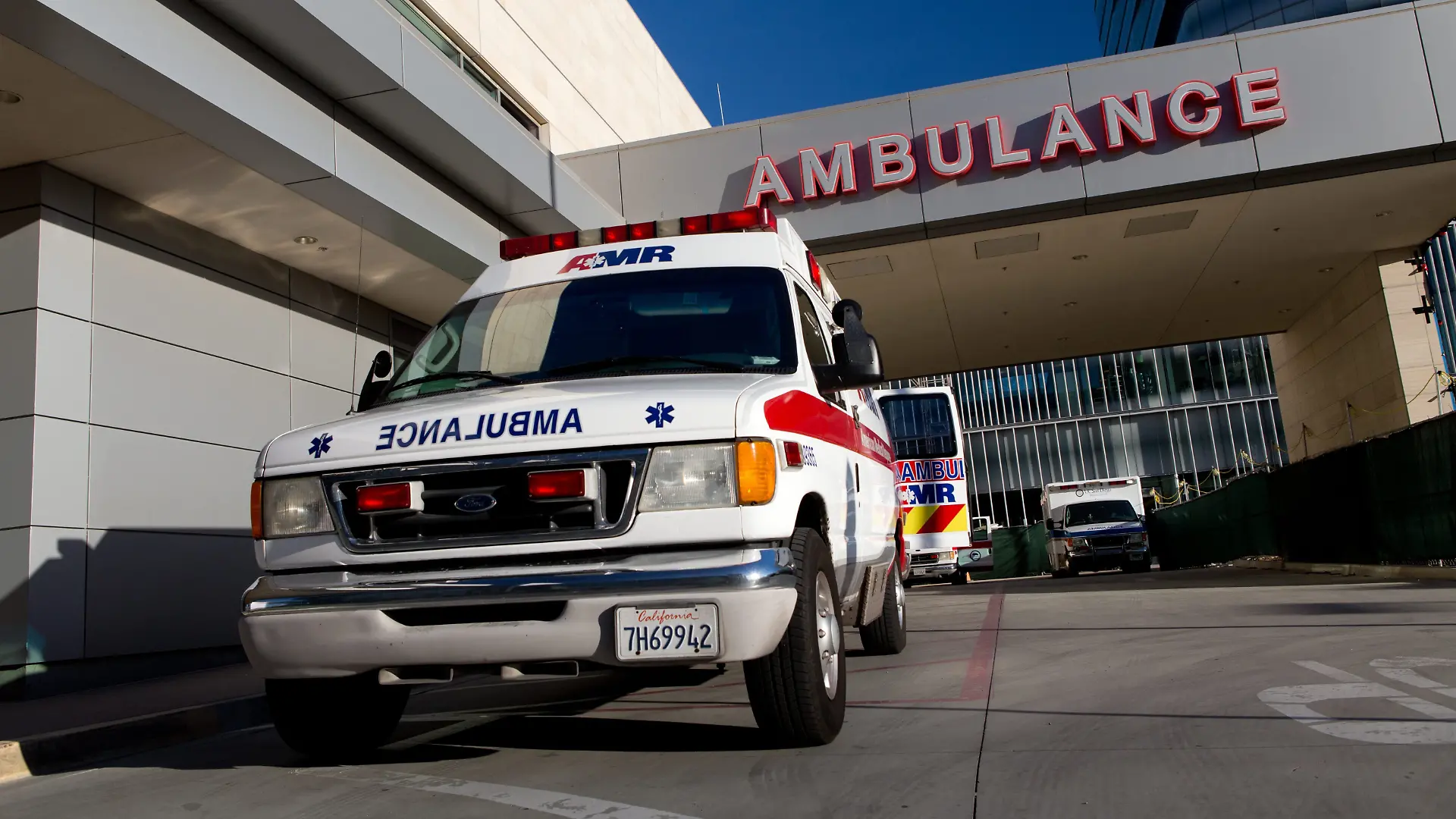Ein Krankenwagen in Kalifornien