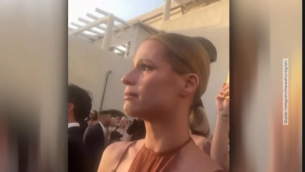 Michelle Hunziker kann ihre Tränen nicht zurückhalten Traumhochzeit in Italien