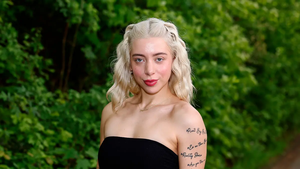 Reality-TV-Darstellerin Walentina Doronina beim BILD Renntag 2024 auf der Trabrennbahn Gelsenkirchen.