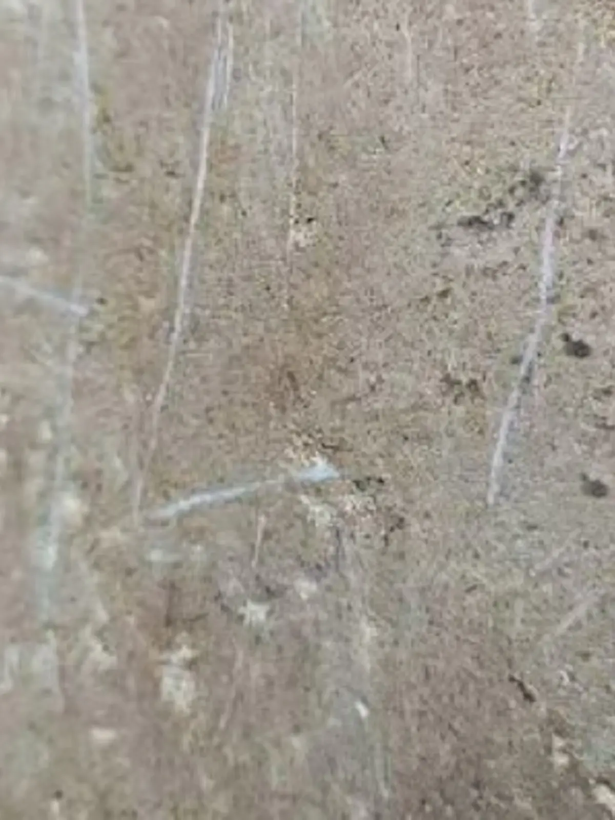 Die Wand einer antiken Villa in Italien. Der Name Ali steht dort eingeritzt. 