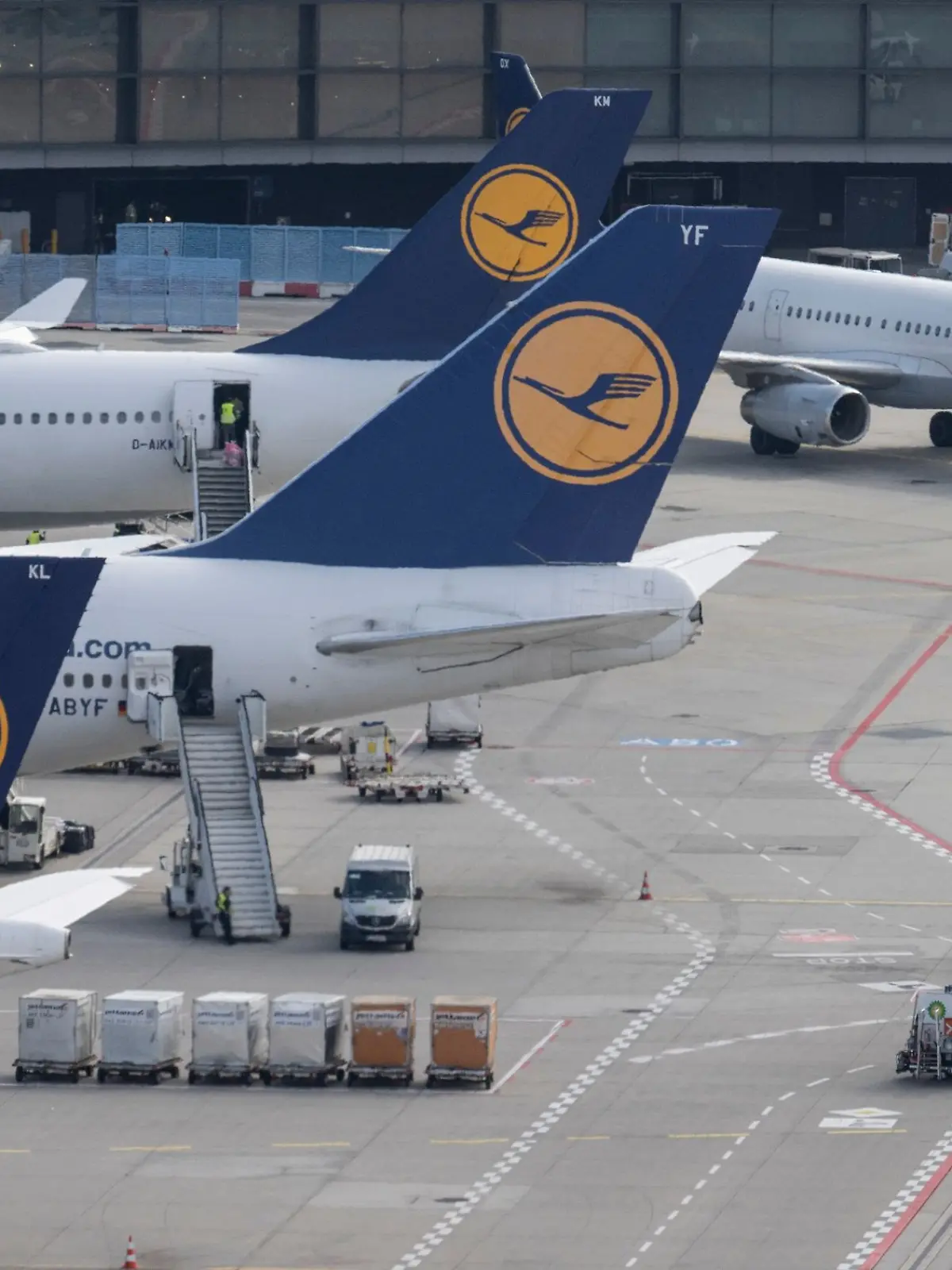 Bild zu: "Lufthansa will Schadenersatz in Millionenhöhe von Klimaklebern "