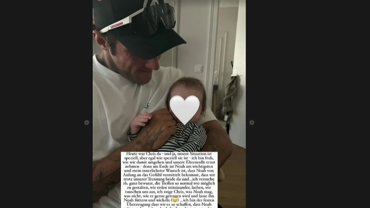 Influencer Christian Wolf sieht regelmäßig seinen Sohn Noah 