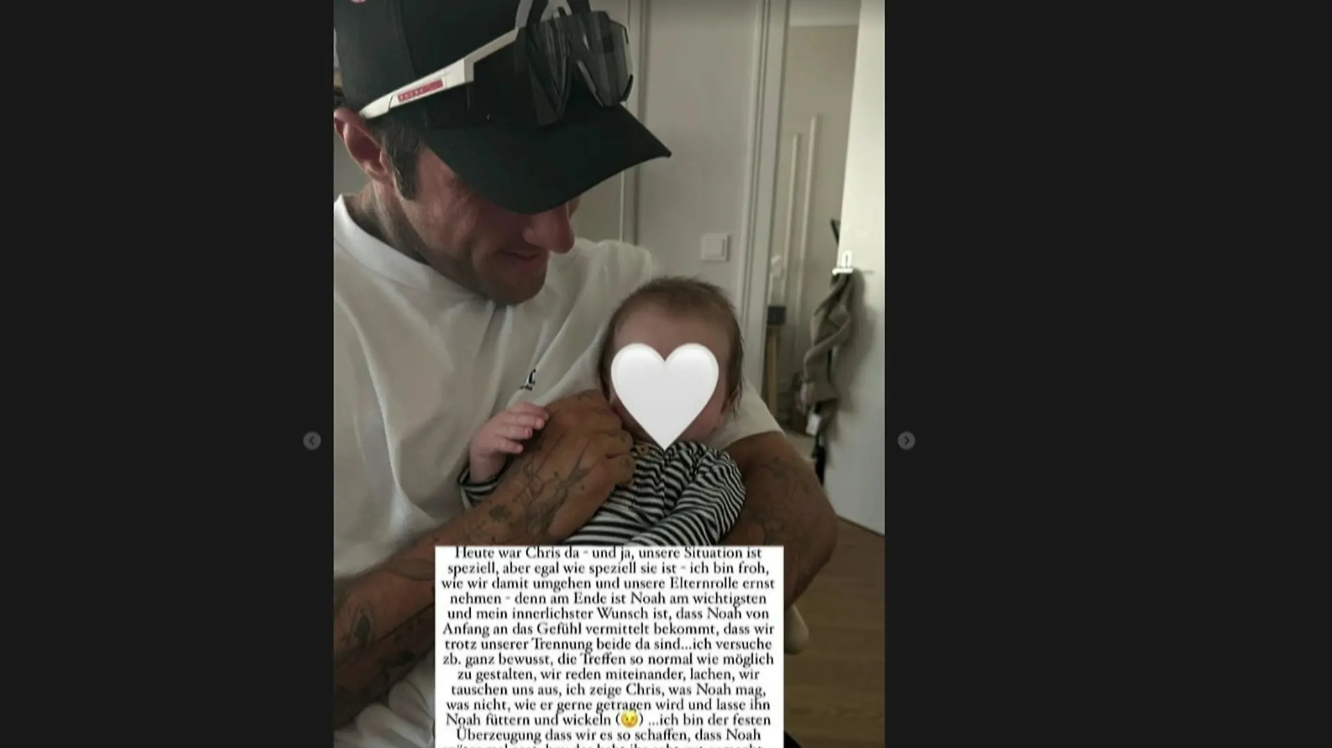 Influencer Christian Wolf sieht regelmäßig seinen Sohn Noah