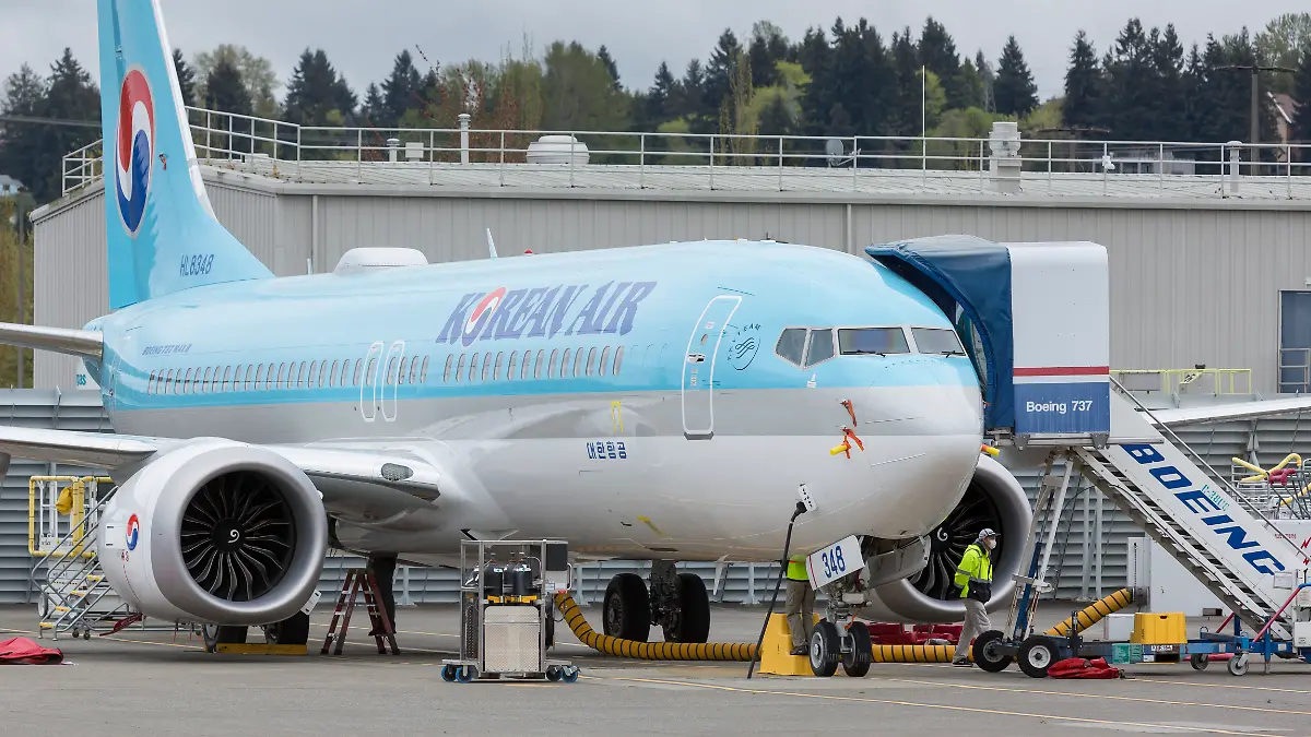 Eine Boeing 737 Max der Korean Air (Symbolbild)