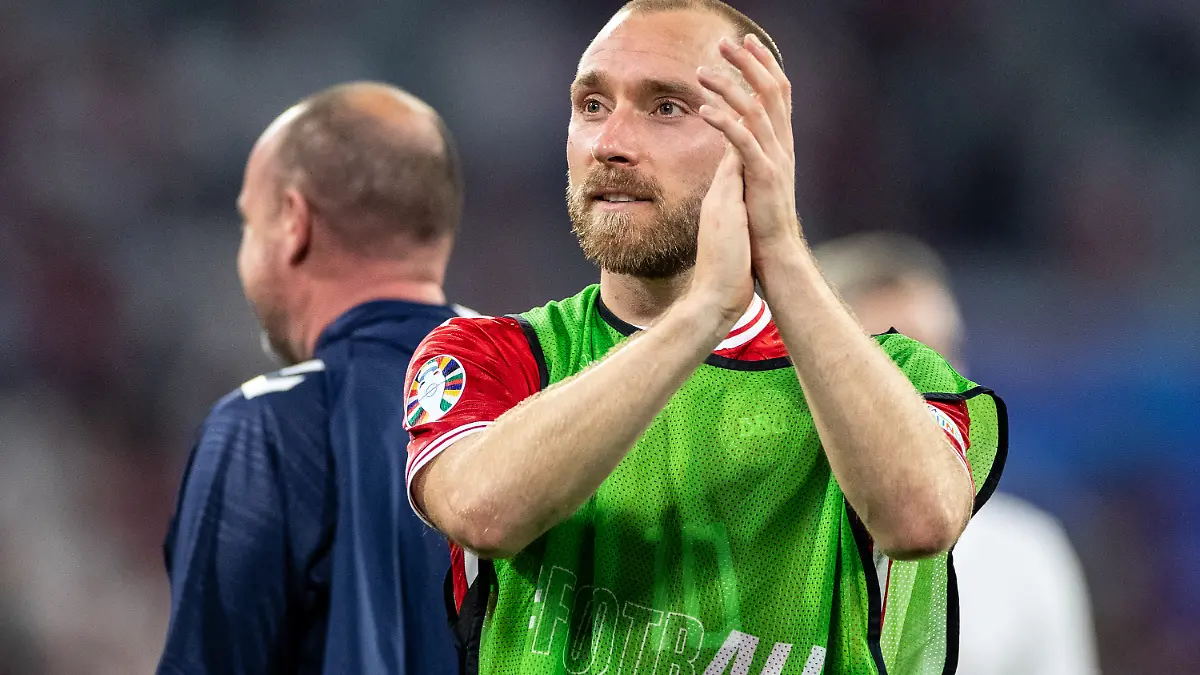 Christian Eriksen (Dänemark, 10) nach dem Spielende. UEFA EURO 2024: Dänemark - Serbien