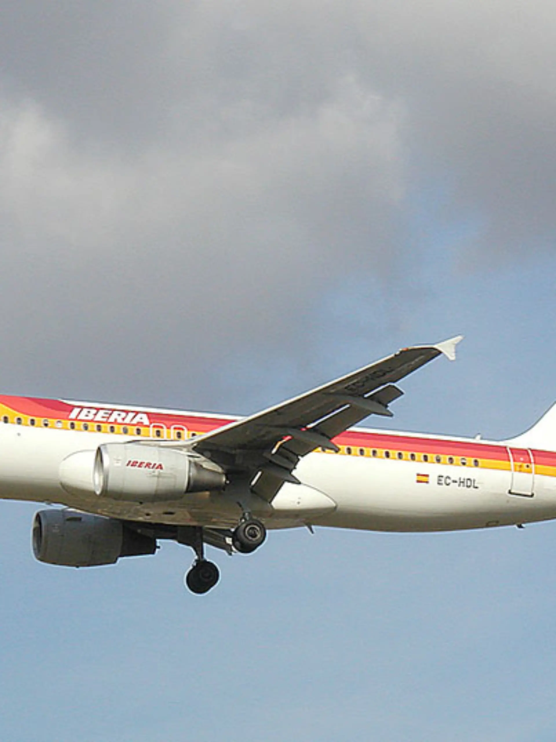 Ein Flugzeug in der Luft.