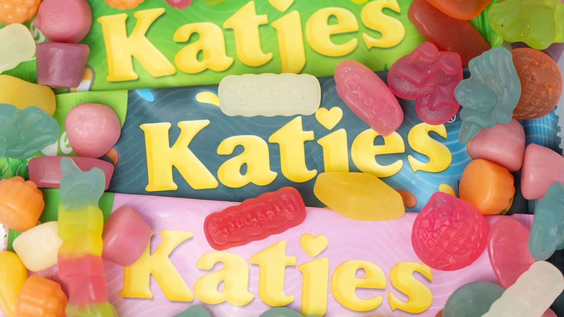 Verschiedene Fruchtgummis der Marke Katjes.