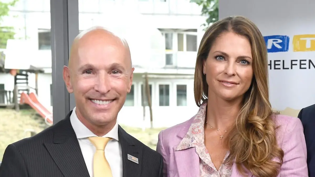 Michael Begasse mit Prinzessin Madeleine von Schwede
