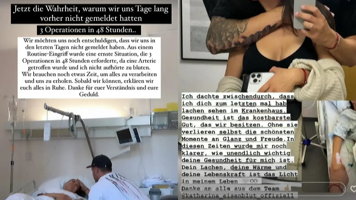 Katharina Eisenblut meldet sich aus dem Krankenhaus