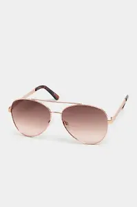 Pilotensonnenbrille in Roségold