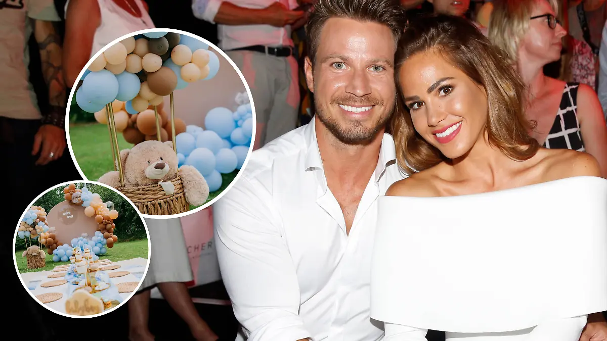 Collage: Angelina Pannek schwärmt von ihrer Babyparty.
