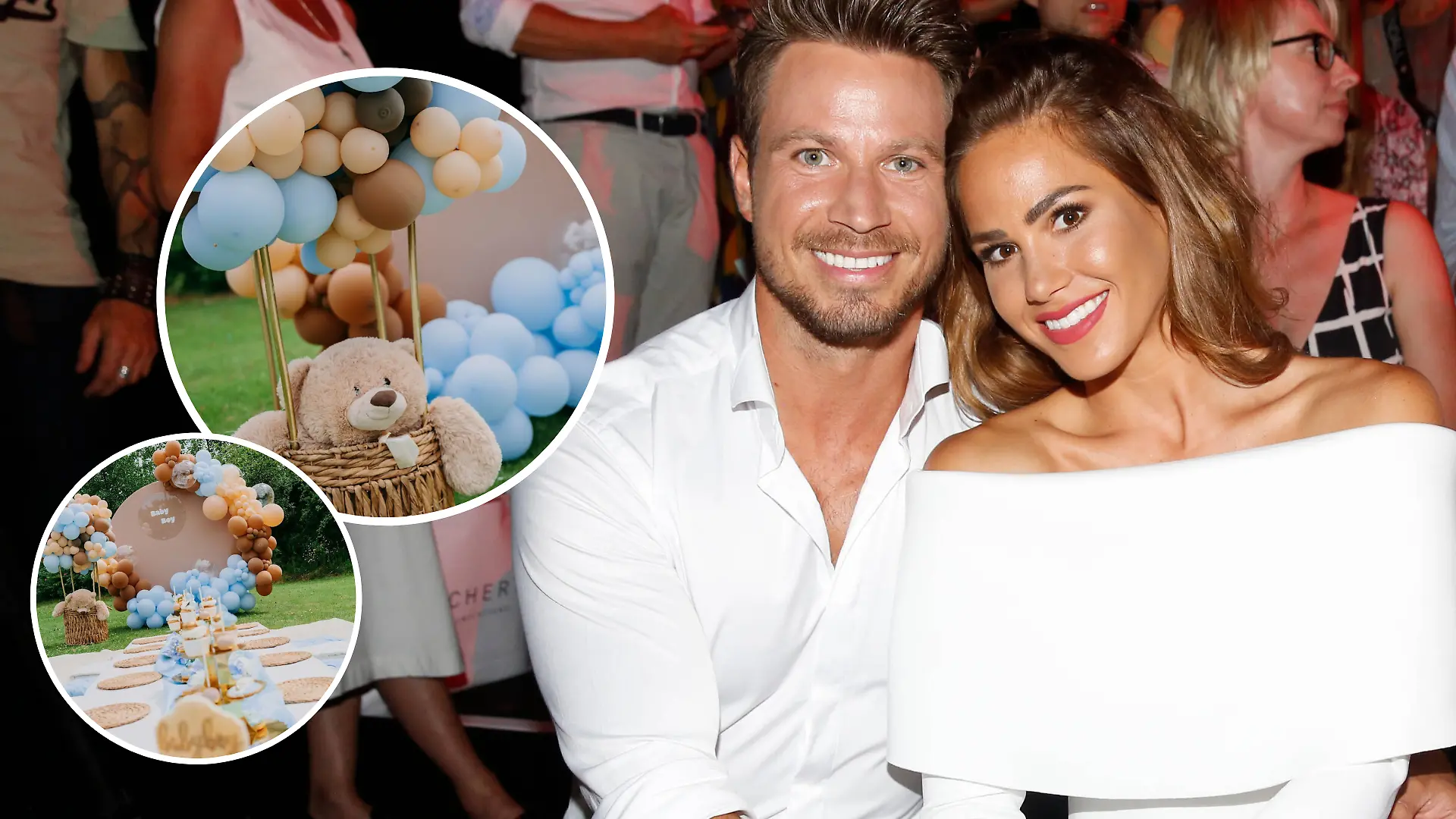 Collage: Angelina Pannek schwärmt von ihrer Babyparty.