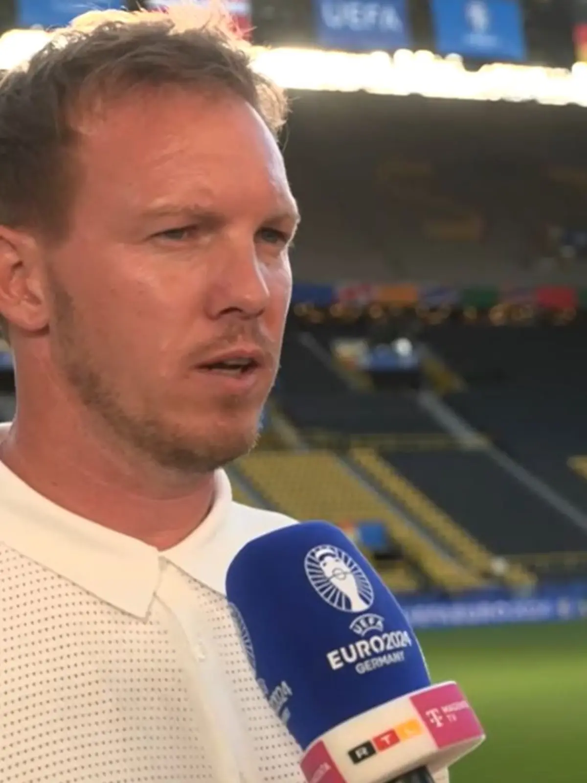 Julian Nagelsmann im RTL-Interview vor dem Spiel gegen Dänemark.