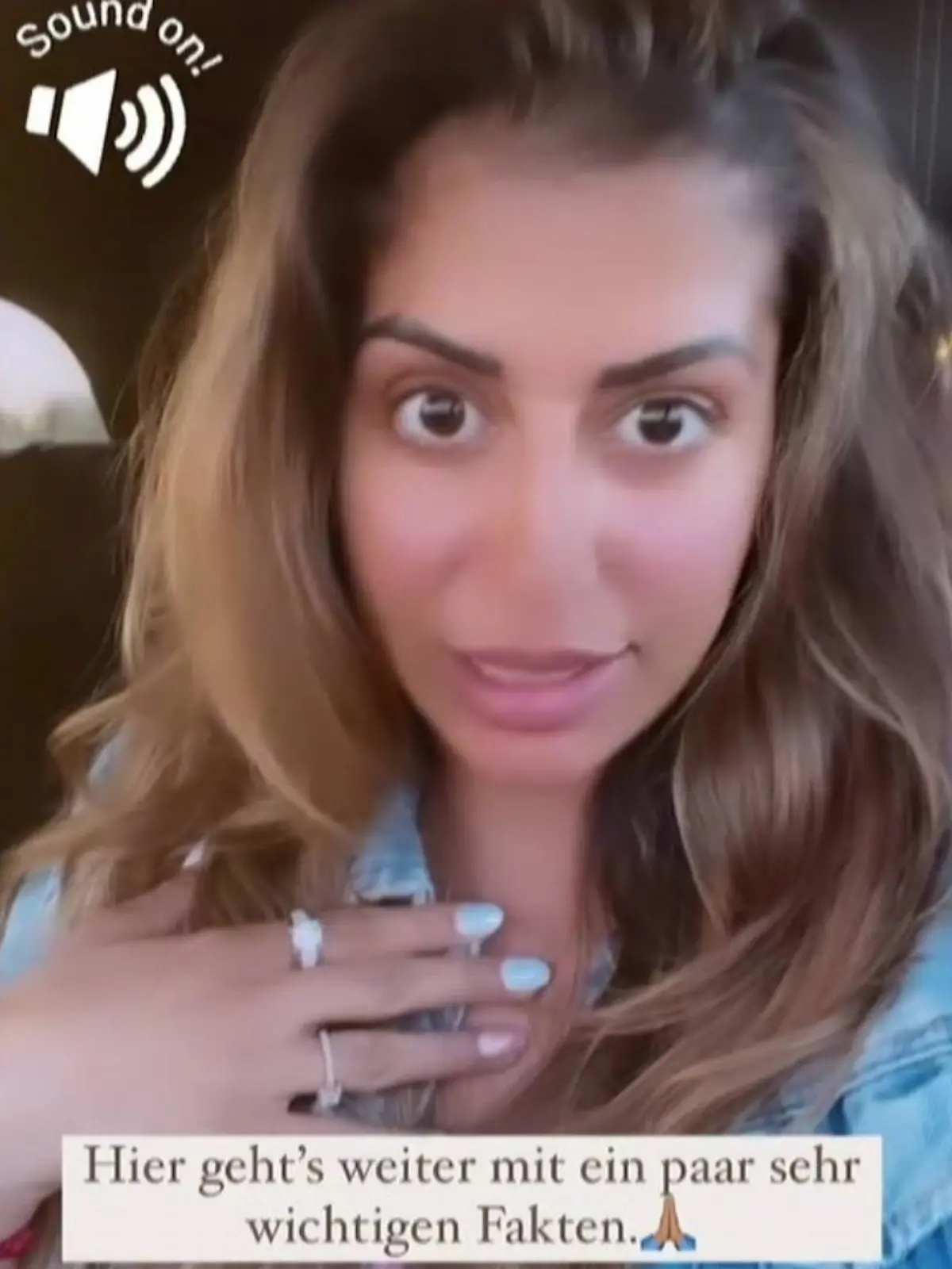 Eva Benetatou regt sich in ihrer Instagram-Story auf.