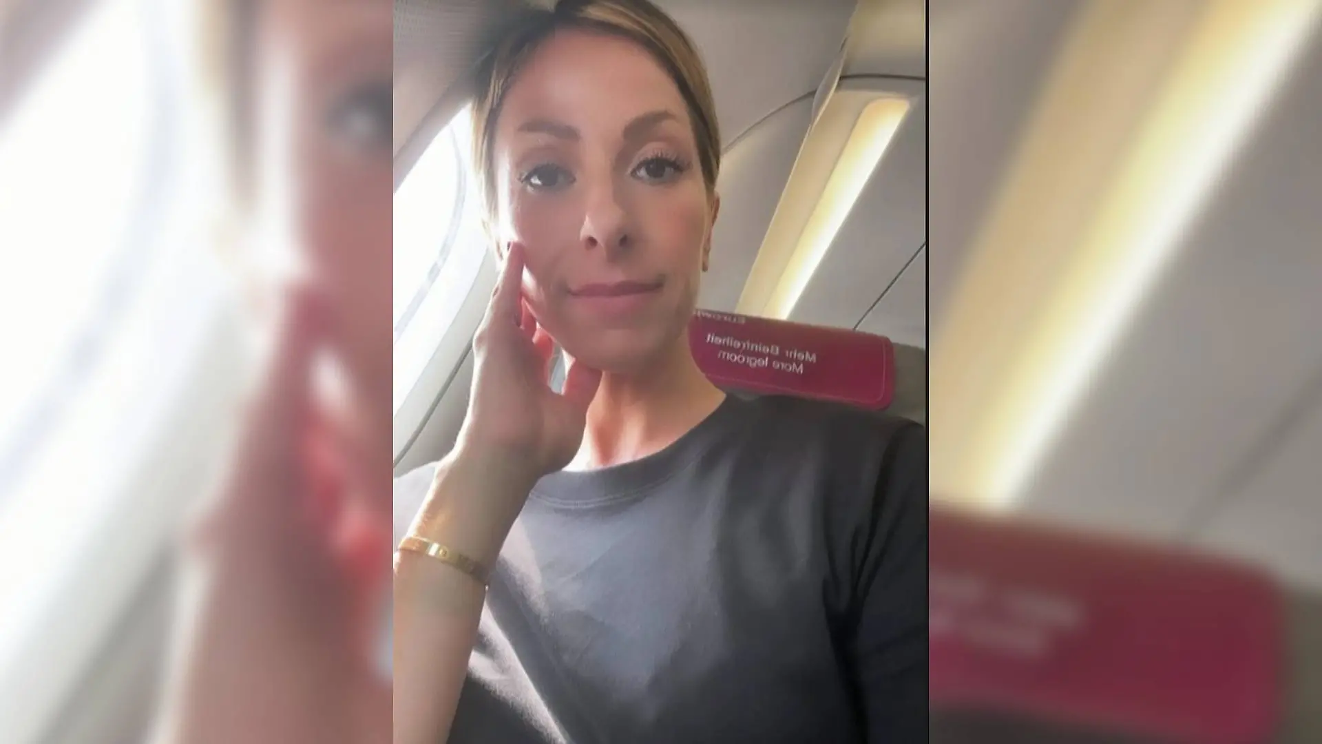 Ein Kurzstreckenflug wurde für Gülcan Kamps zum Horror-Erlebnis.