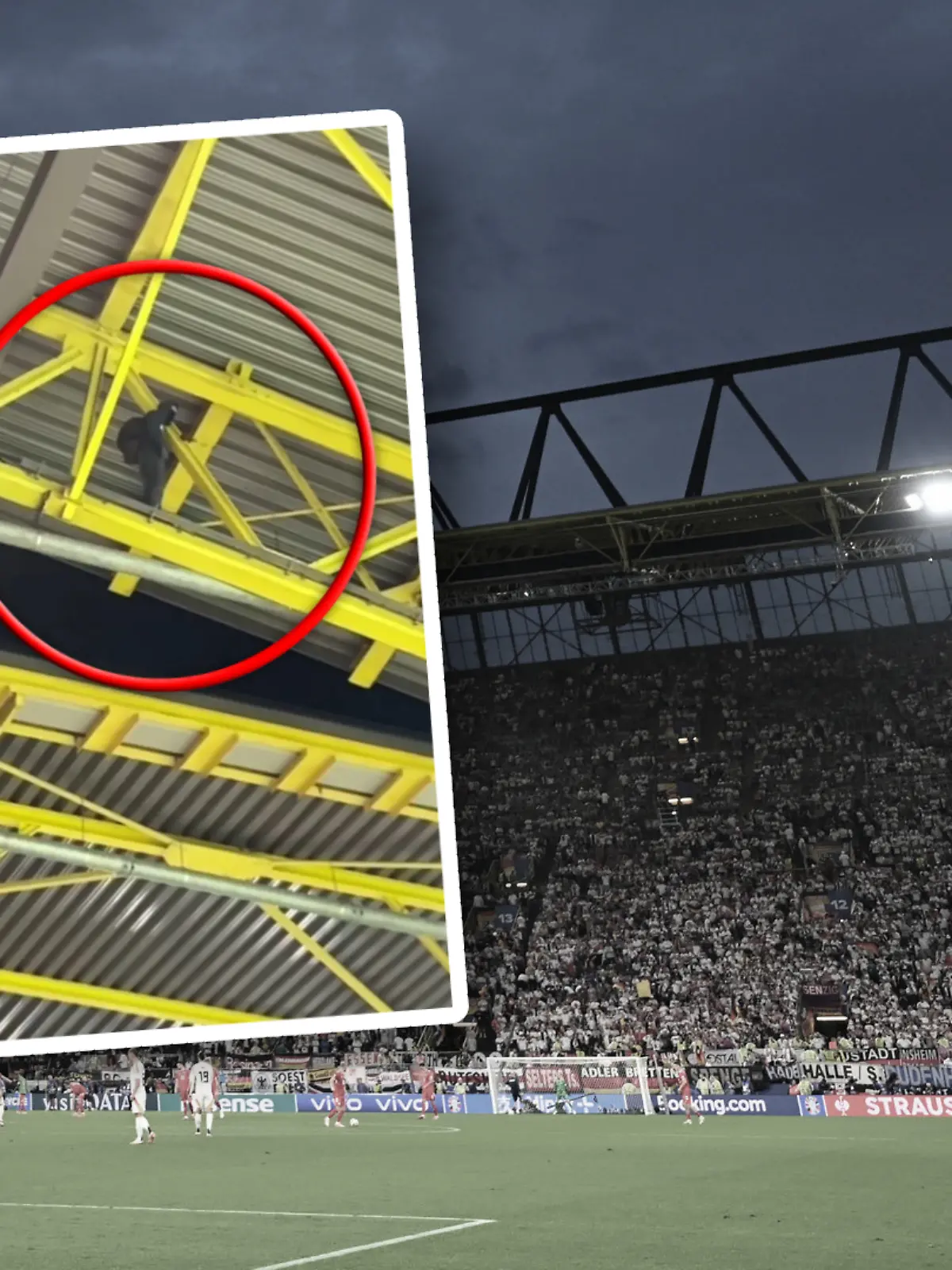 Bild zu: "Das plante der Vermummte unter dem Stadiondach"