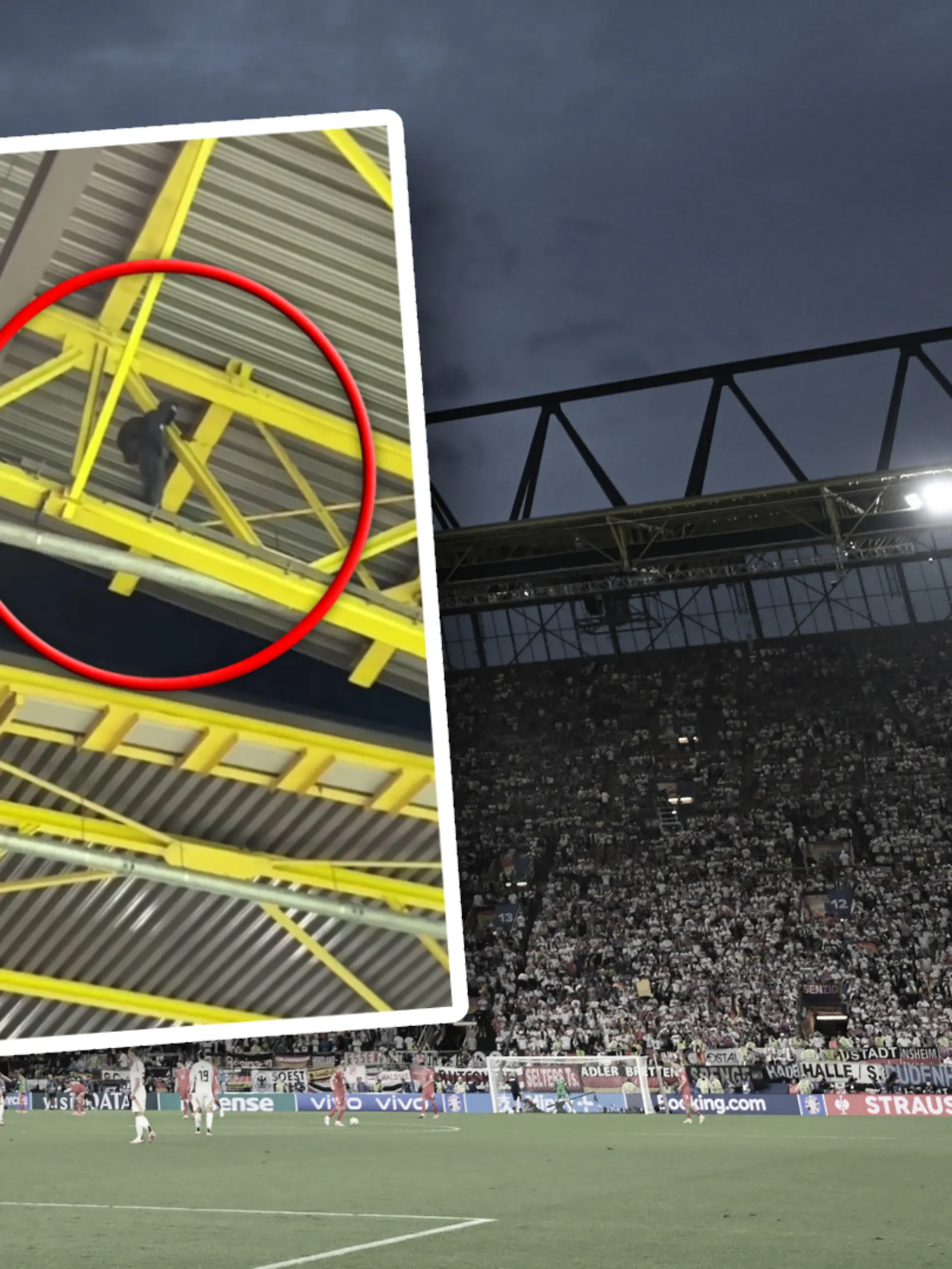 Bild zu: "Das plante der Vermummte unter dem Stadiondach"