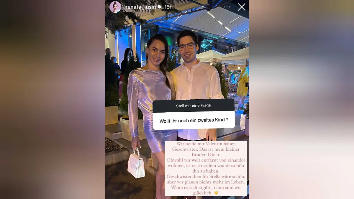 „Let’s Dance-Star” Renata Lusin mit ihrem kleinen Bruder