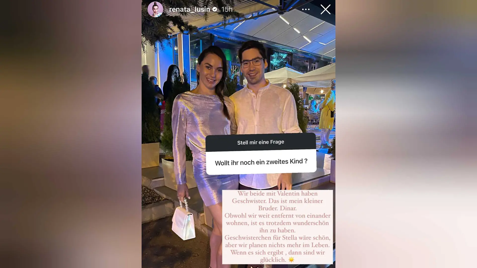 „Let’s Dance-Star” Renata Lusin mit ihrem kleinen Bruder