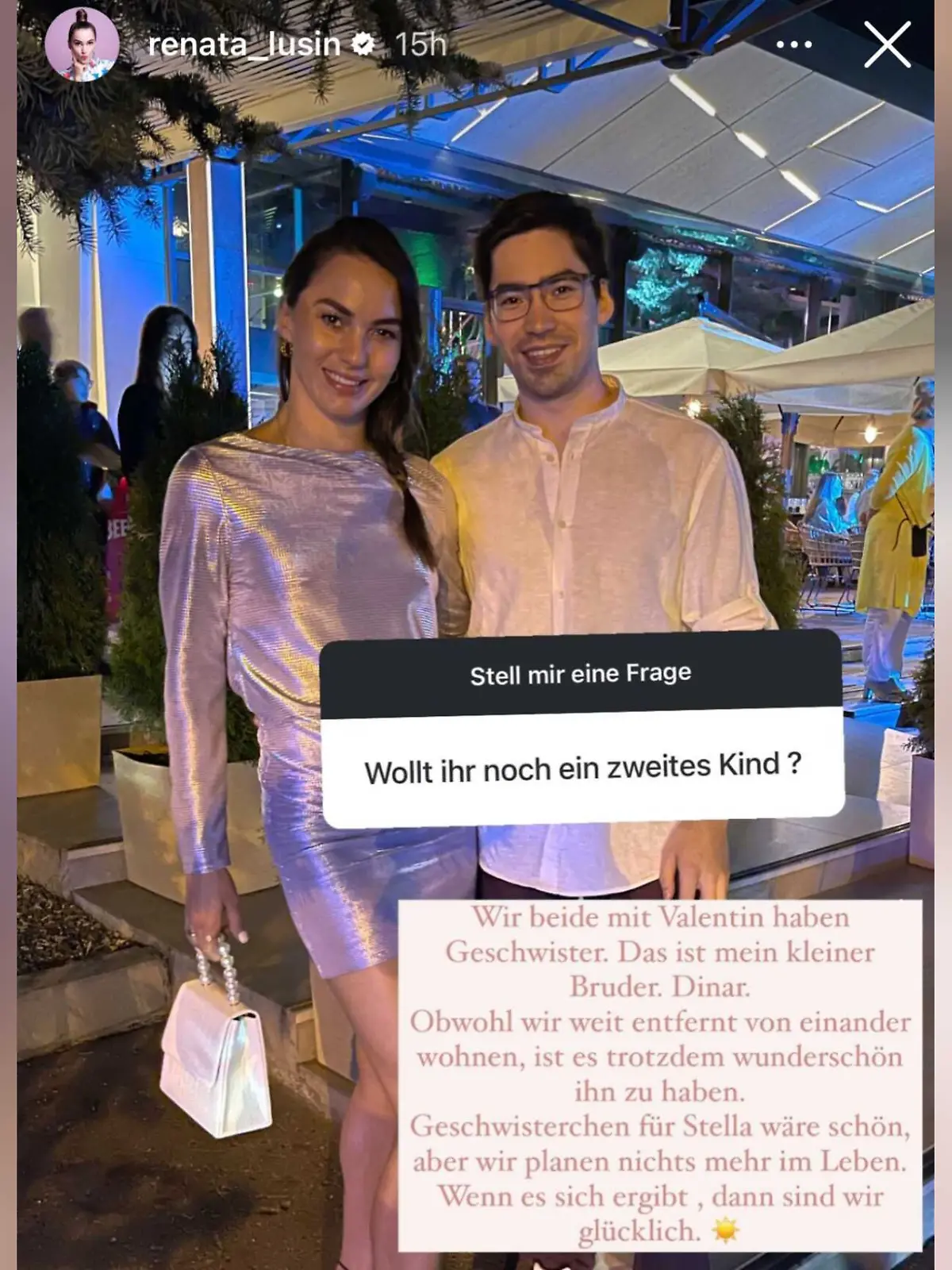 „Let’s Dance-Star” Renata Lusin mit ihrem kleinen Bruder