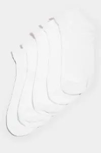 Sneakersocken in Weiß (Fünferset)