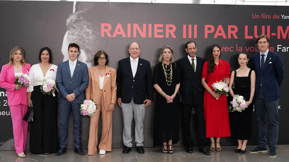 NO TABLOIDS: Rainier III par lui meme - Monaco NO TABLOIDS: Camille Gottlieb, Marie Ducruet, Louis Ducruet, Princess Stephanie of Monaco, Prince Albert of Monaco, Princess Caroline of Hanover, Andrea Casiraghi and his wife Tatiana Santo Domingo, Princess Alexandra of Hanover and Ben Sylvester Strautmann attend the screening of the film Rainier III par lui meme, directed by Yann-Antony Noghes at the Grimaldi Forum in Monaco, on July 04, 2023, Monaco. Photo by David Niviere/ABACAPRESS.COM MONACO Monaco PUBLICATIONxNOTxINxFRAxSPAxUKxUSAxBELxPOL Copyright: xNivierexDavid/ABACAPRESS.COMx 859549_002 NivierexDavid/ABACAPRESS.COMx 859549_002