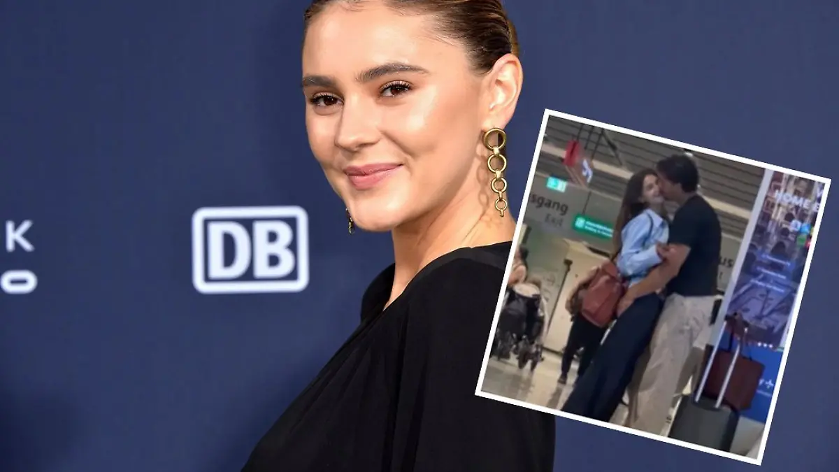 Collage von Stefanie Giesinger und ihrem angeblich Neuen 
