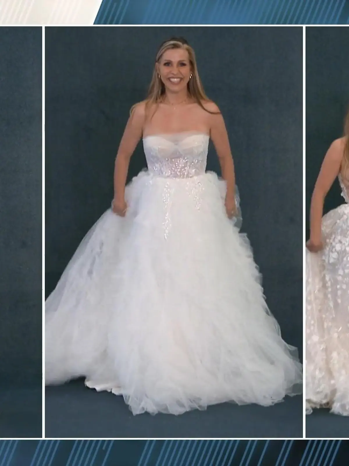 Bild zu: "Für welches Kleid entscheidet sie sich?"