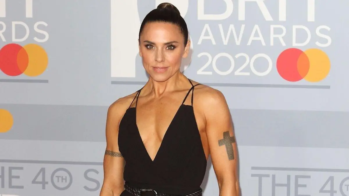 Spice Girl Mel C hält Händchen beim Glastonbury Festival