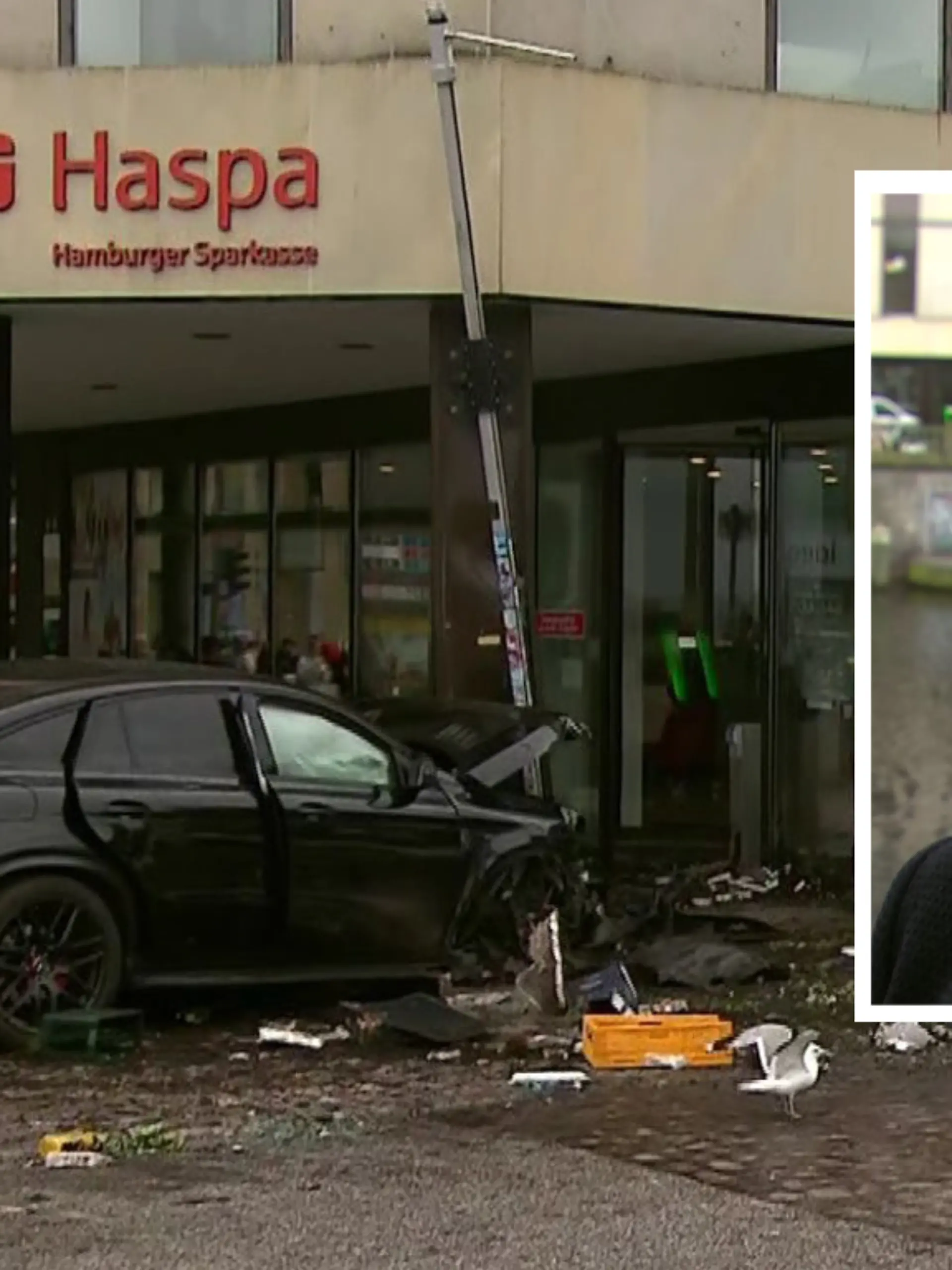 Emily Eckhoff ist gerade in der Bank, als der Unfall passiert.
