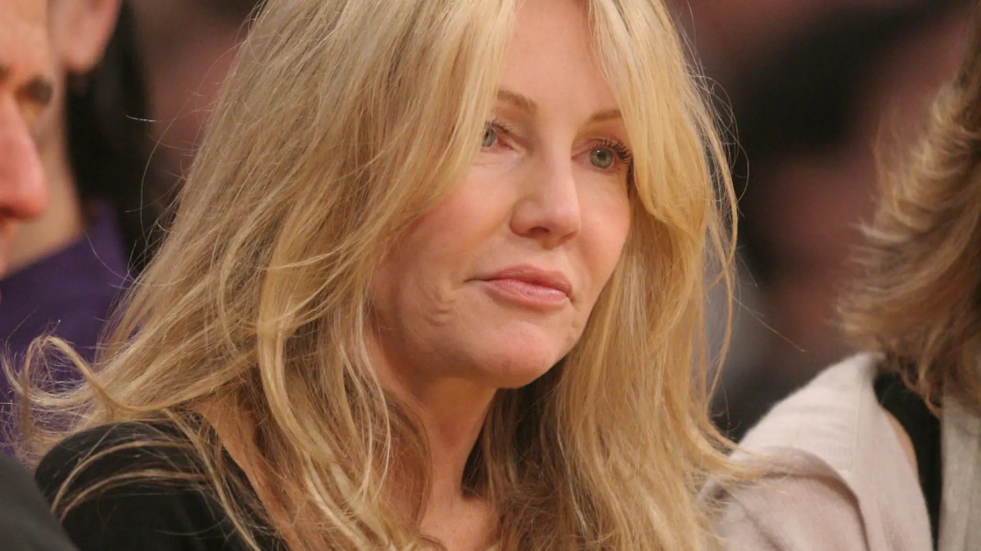 Heather Locklear enjoys an evening out at the Lakers game. The Los Angeles Lakers defeated the Phoenix Suns by the final score of 99-83 at Staples Center in downtown Los Angeles, CA.