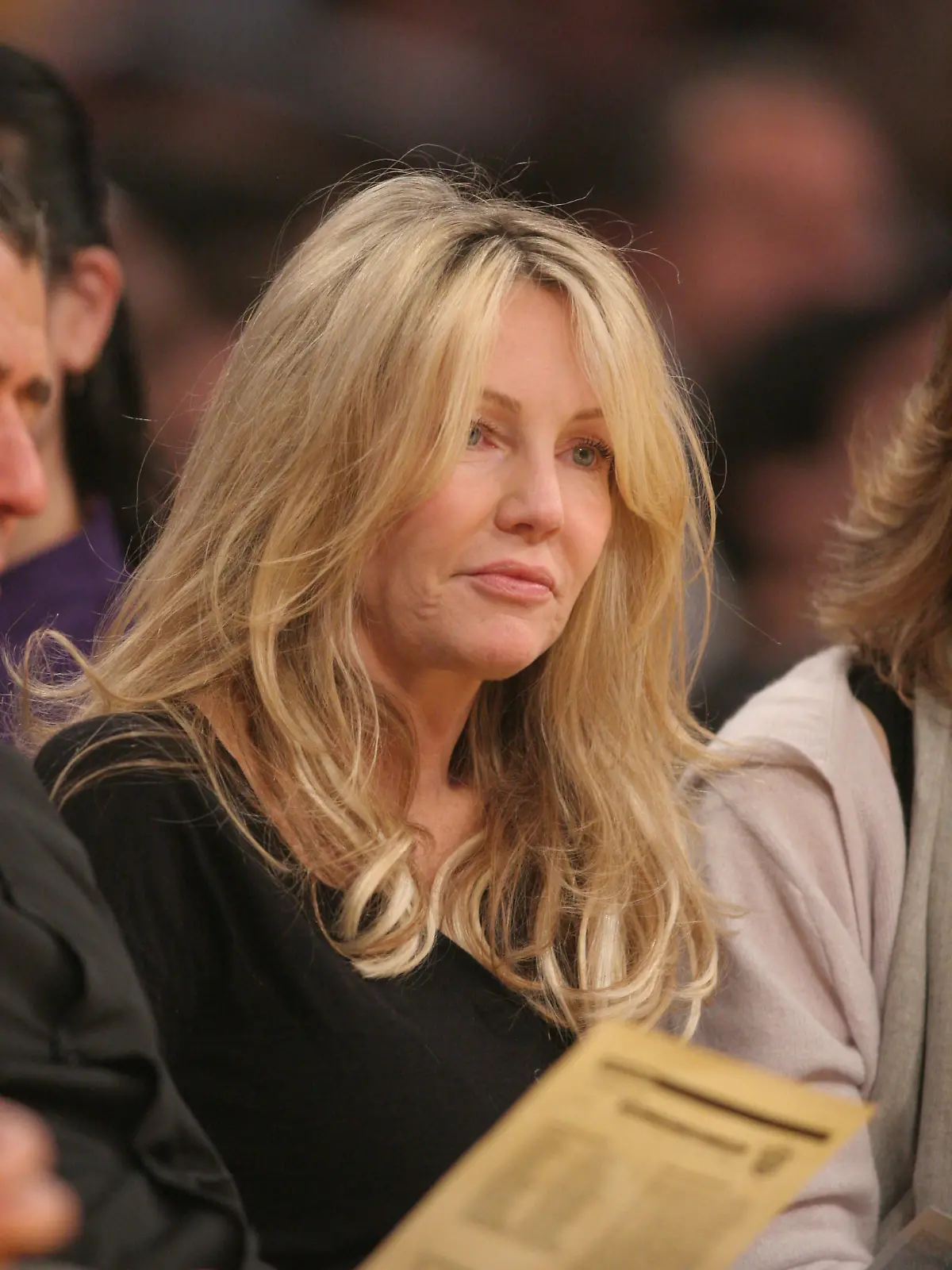 Heather Locklear enjoys an evening out at the Lakers game. The Los Angeles Lakers defeated the Phoenix Suns by the final score of 99-83 at Staples Center in downtown Los Angeles, CA.