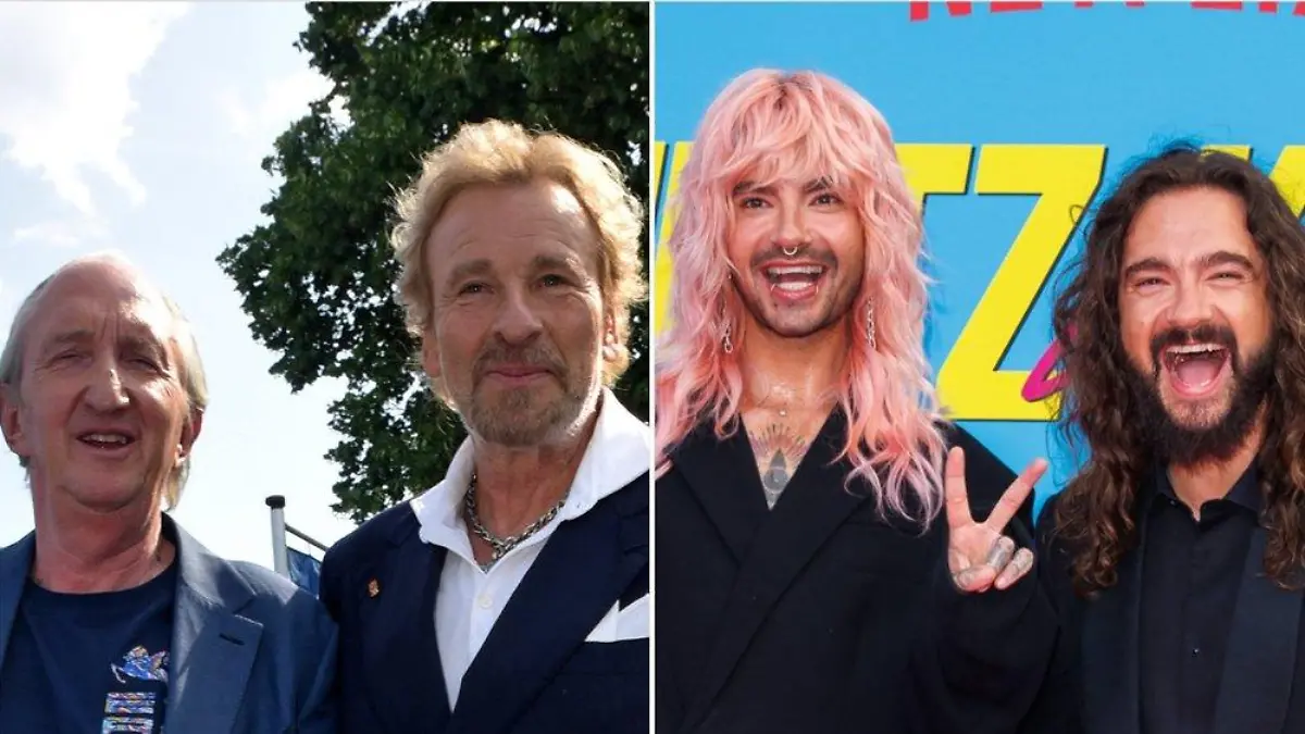 Thomas Gottschalk und Mike Krüger schießen gegen Kaulitz-Zwillinge