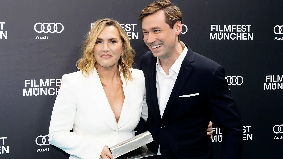Kate Winslet und David Kross im Rahmen des Münchener Filmfests im Juli 2024.