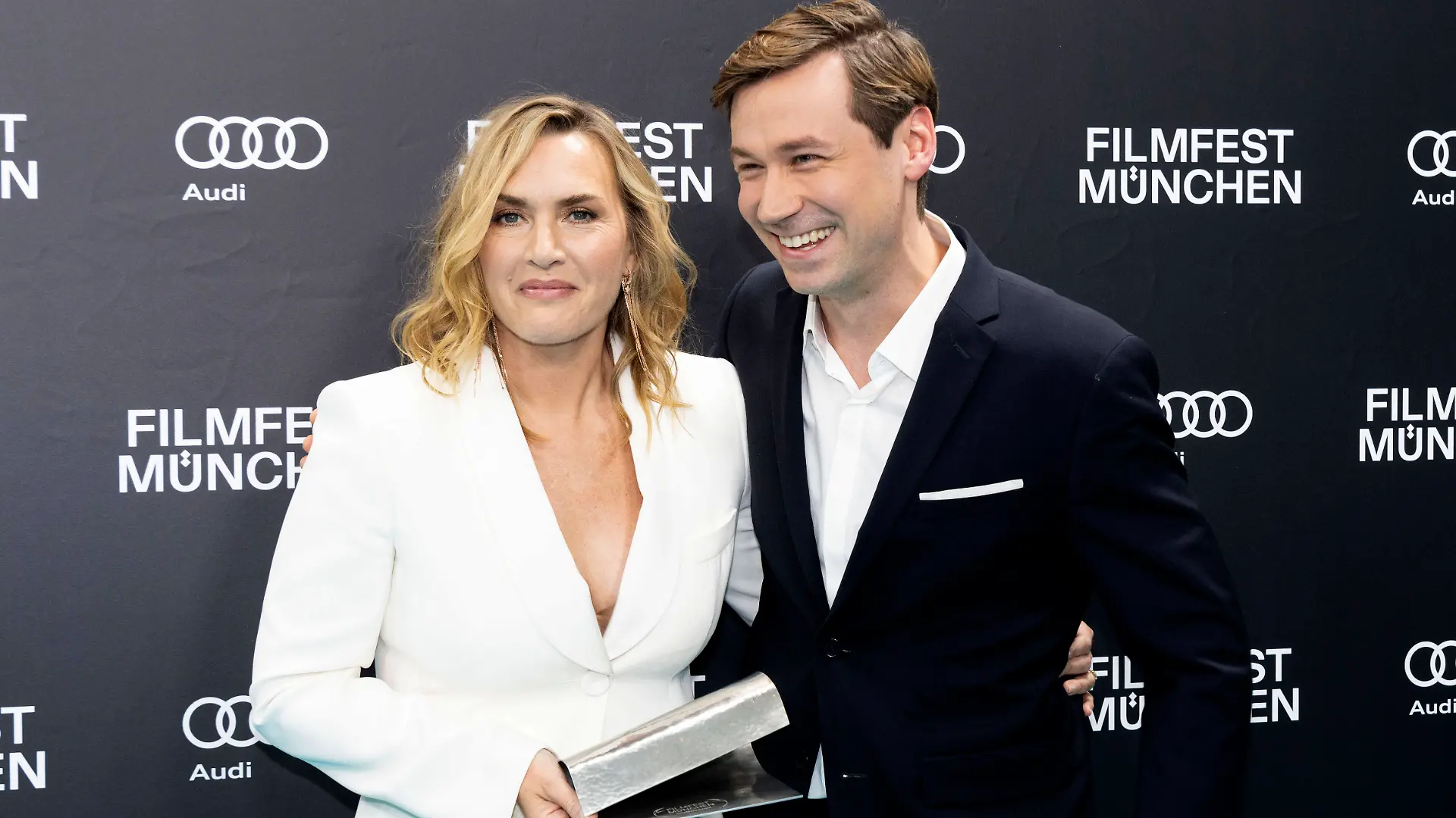 Kate Winslet und David Kross im Rahmen des Münchener Filmfests im Juli 2024.