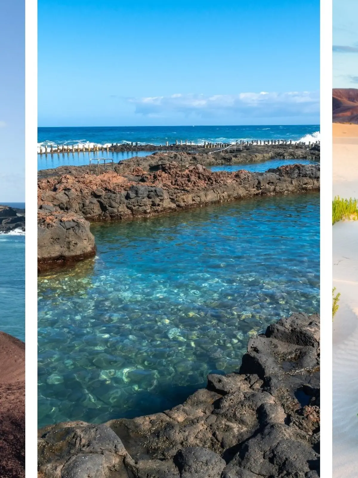Collage Lanzarote, Gran Canaria und Fuerteventura