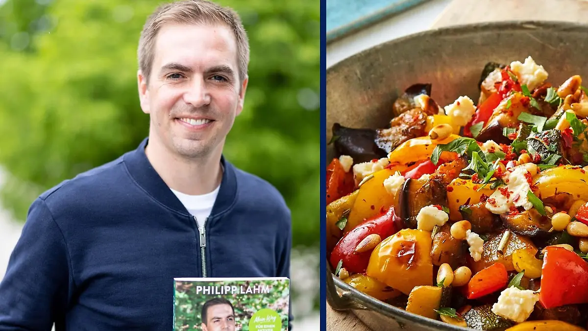 Philipp Lahm stellt in München sein neues Buch vor - mit Rezepten und Fitnesstipps