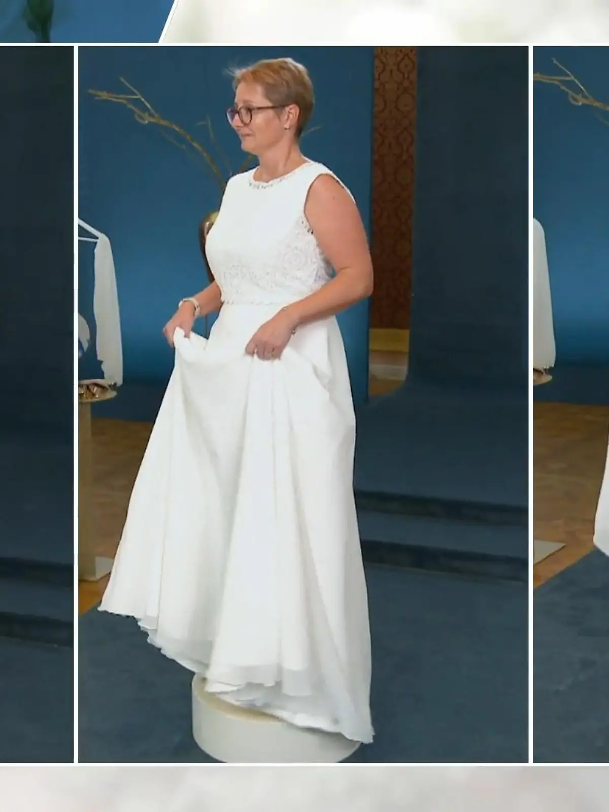 Bild zu: "Welches Kleid fand Petra am besten?"