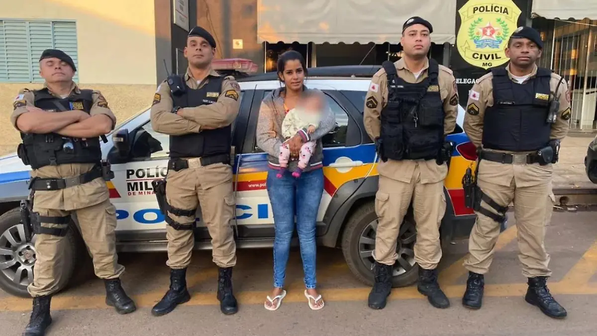 Die Militärpolizei brachte Daniele Oliveira ihr Kind unversehrt zurück.