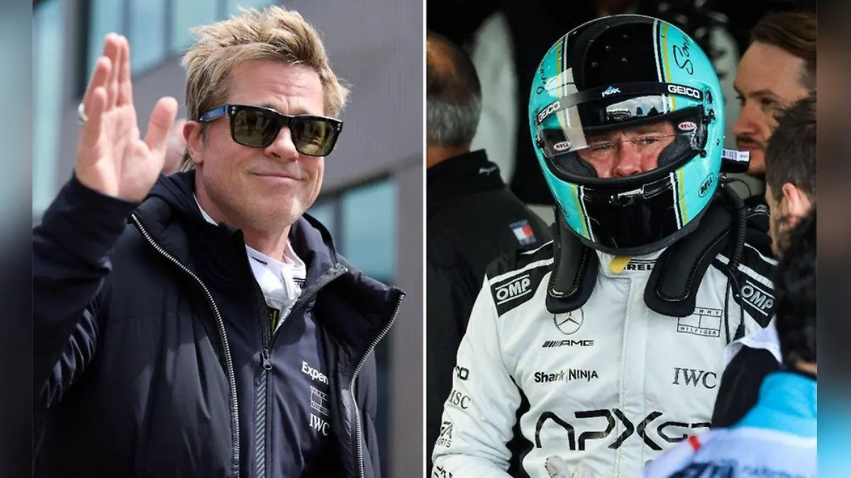 Vor Formel-1-Rennen: Brad Pitt sorgt für Aufsehen in Silverstone