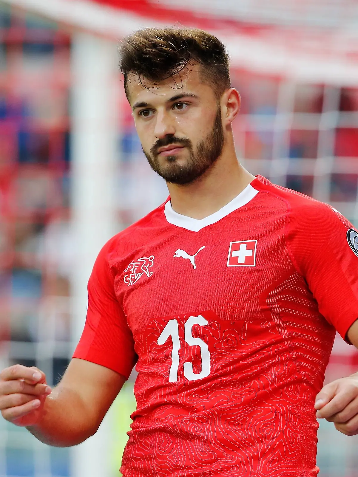 08.09.2019 Stadion Tourbillon Sion , SCHWEIZ , Saison 2019/2020 Herren Fussball EM Qualifikation Schweiz - Gibraltar Albian Ajeti (Schweiz) *** 08 09 2019 Stadium Tourbillon Sion , SWITZERLAND , Season 2019 2020 Men Football European Championship Qualification Switzerland Gibraltar Albian Ajeti Switzerland