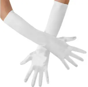 dressforfun Kostüm Lange Satin-Handschuhe
